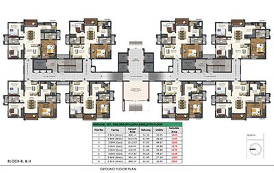 Aparna Sarovar Zenith ground Floor plan