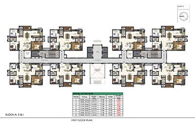 Aparna Sarovar Zenith first floor plan 4